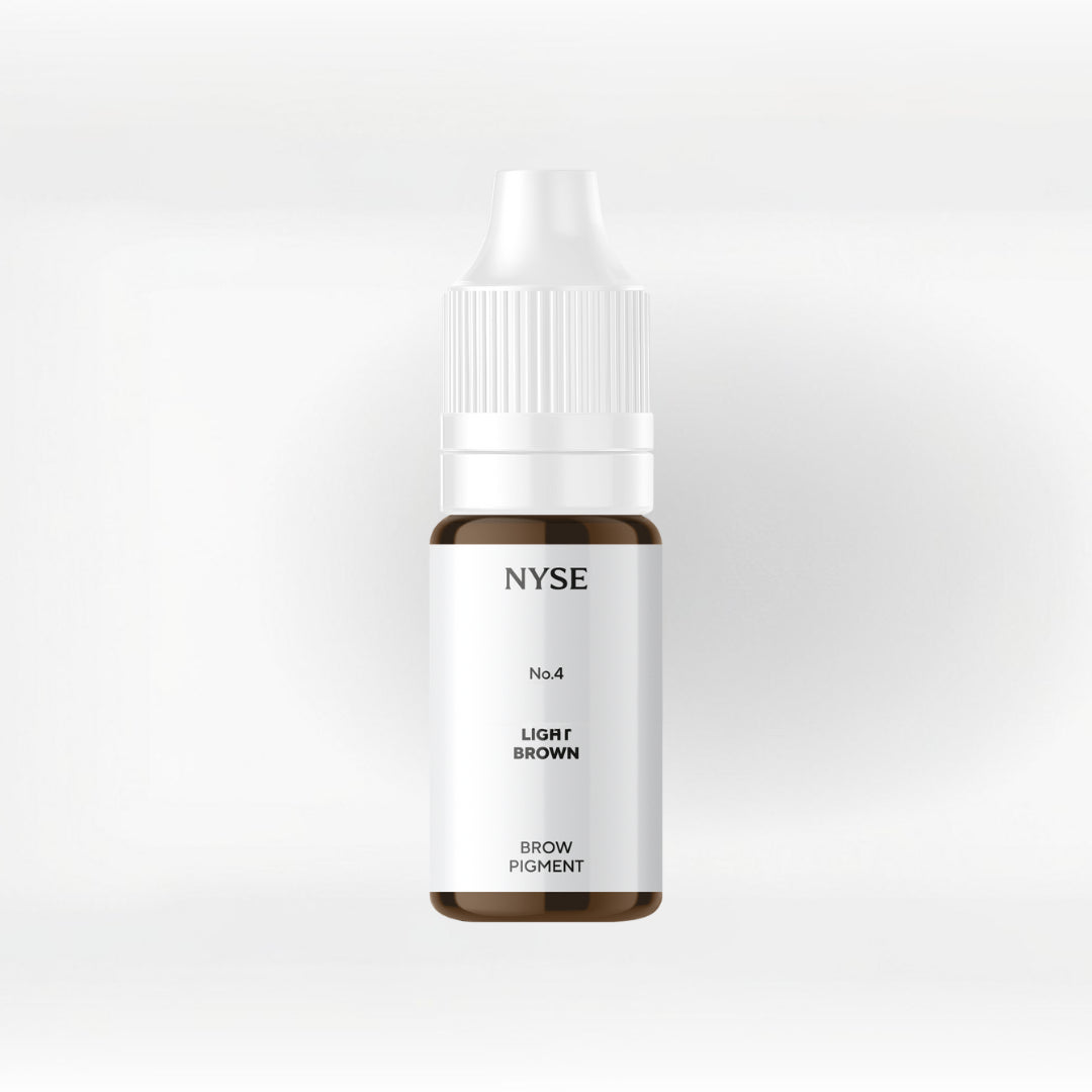 NYSE N°4 Light Brown – Mineralisches PMU-Augenbrauenpigment in kühlem Hellbraun