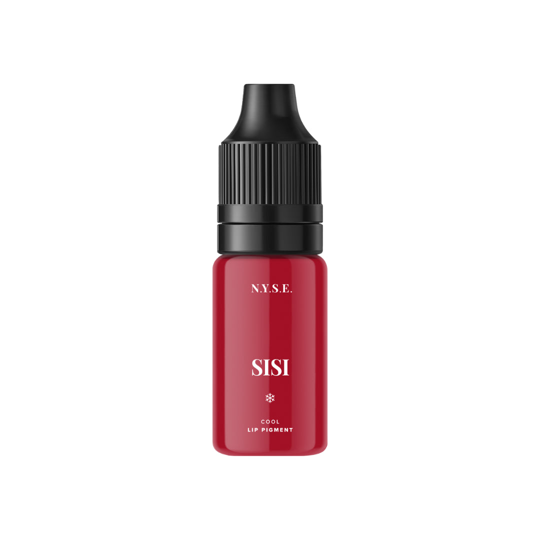 NYSE Sisi – Hybrides PMU-Lippenpigment Kühles Scharlachbraun