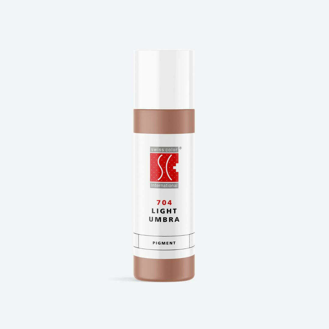 Swiss Color 704 Light Umbra - Anorganisches PMU-Pigment für Lippen, Areola und Camouflage, staubiges Rosa