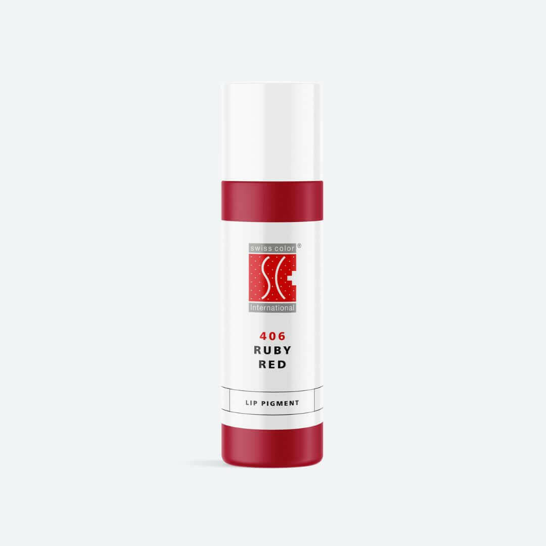 Pigmento PMU labbra 406 Ruby Red rosso freddo intenso