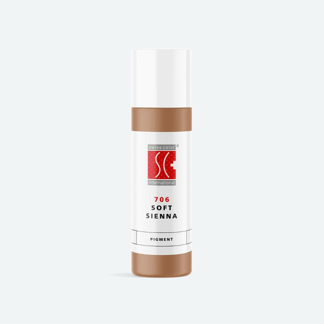 Swiss Color 706 Soft Sienna - Anorganisches PMU-Pigment für Lippen, Areola und Camouflage, samtig pfirsichfarben