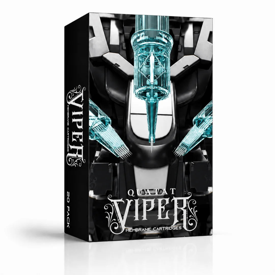 Viper Premium VP: schwarze Verpackung und Nadelmodul für Mikropigmentierung