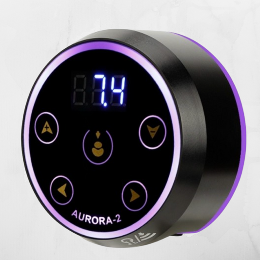 Alimentatore Tattoo/PMU Aurora 2 con Indicatore LED di Tensione