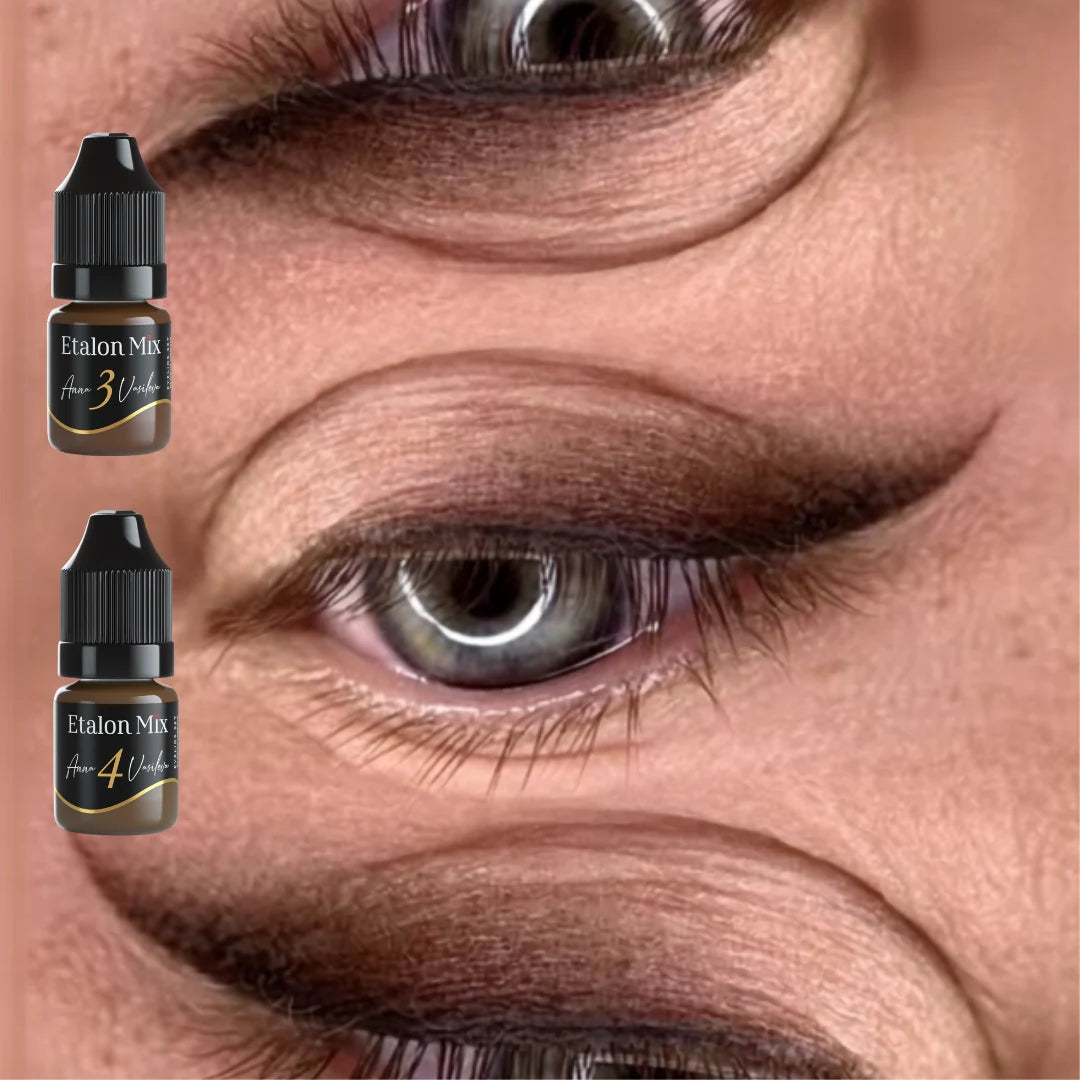 Etalon Mix Amber N°3 pigmento PMU occhi – esempio di trattamento