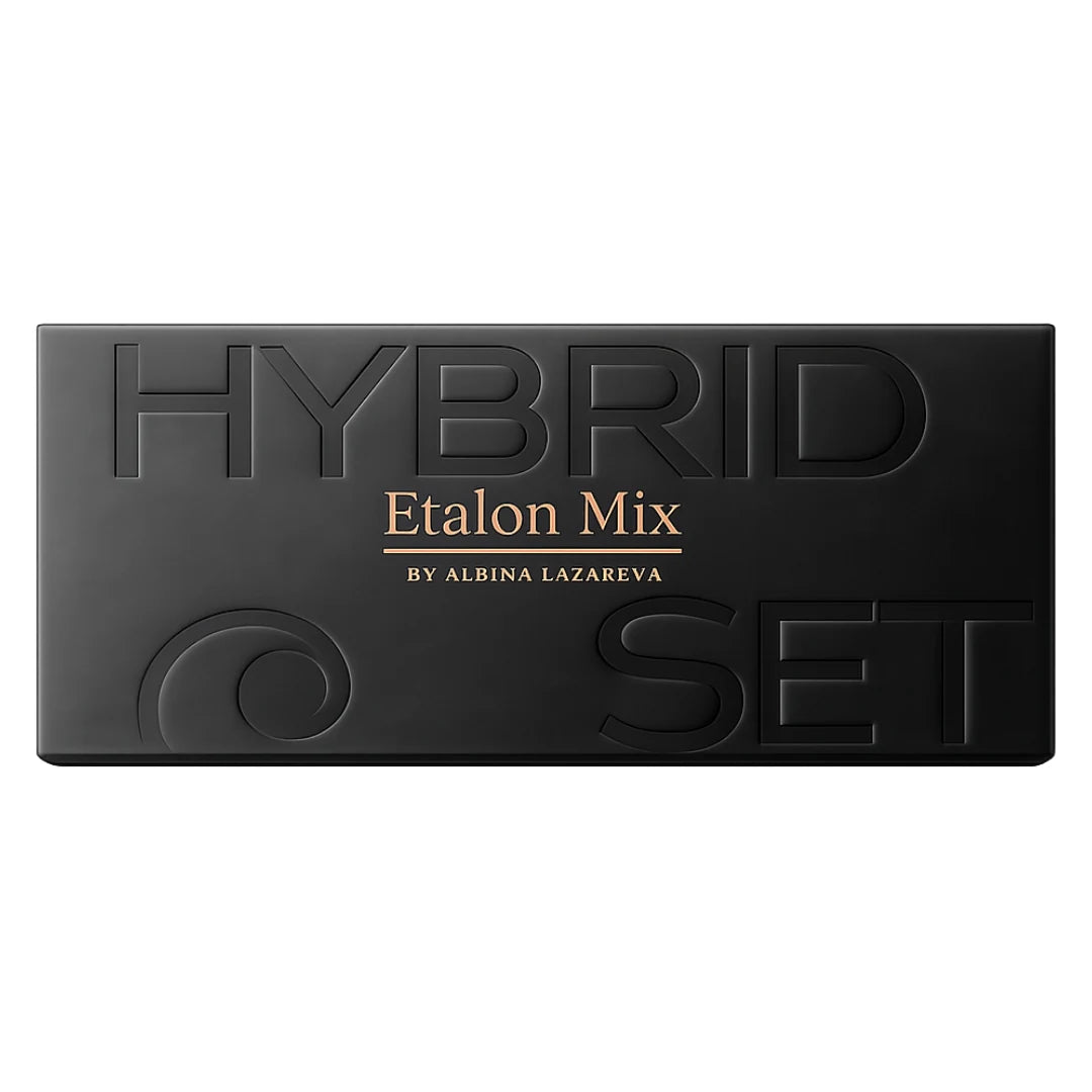 Etalon Mix Brow Hybrid Series – Verpackung des Hybridpigment-Sets für Augenbrauen