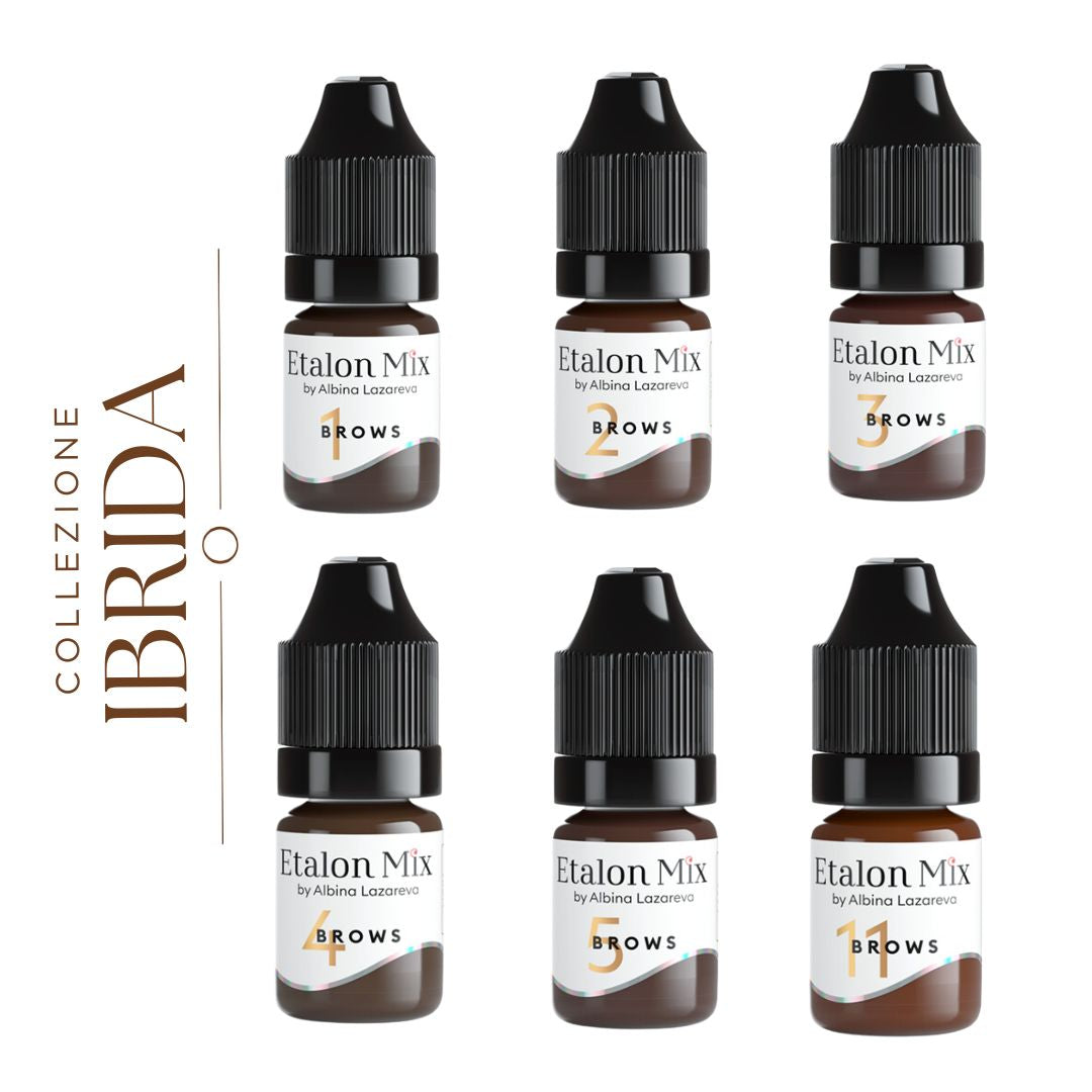 Collezione Etalon Mix Brows pigmenti PMU sopracciglia