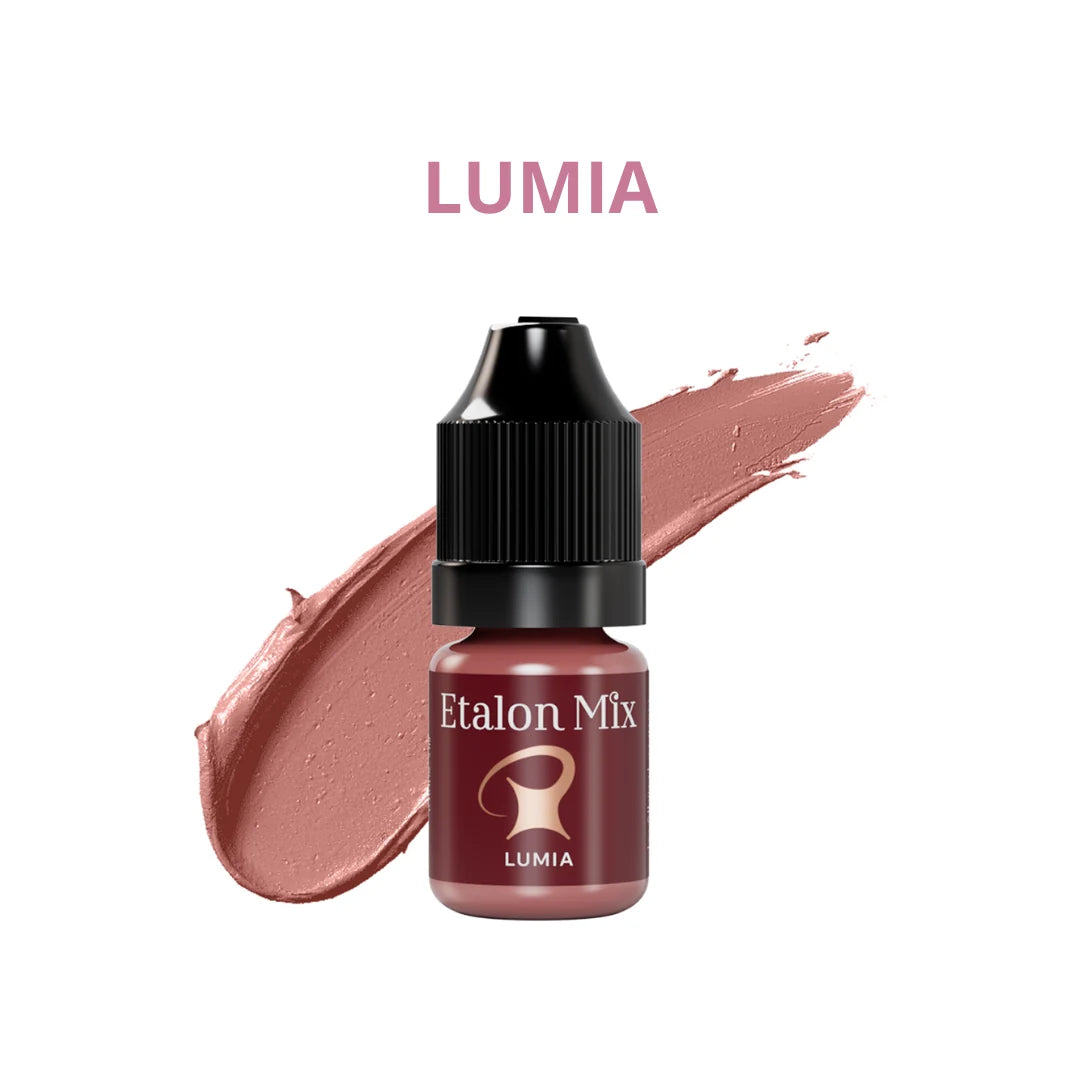 Etalon Mix Favor Lumia PMU Lippenpigment – Flakon und Farbmuster