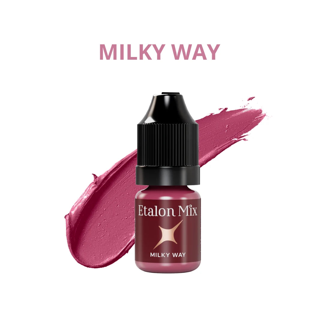 Etalon Mix Favor Milky Way pigmento PMU labbra – flacone e campione colore