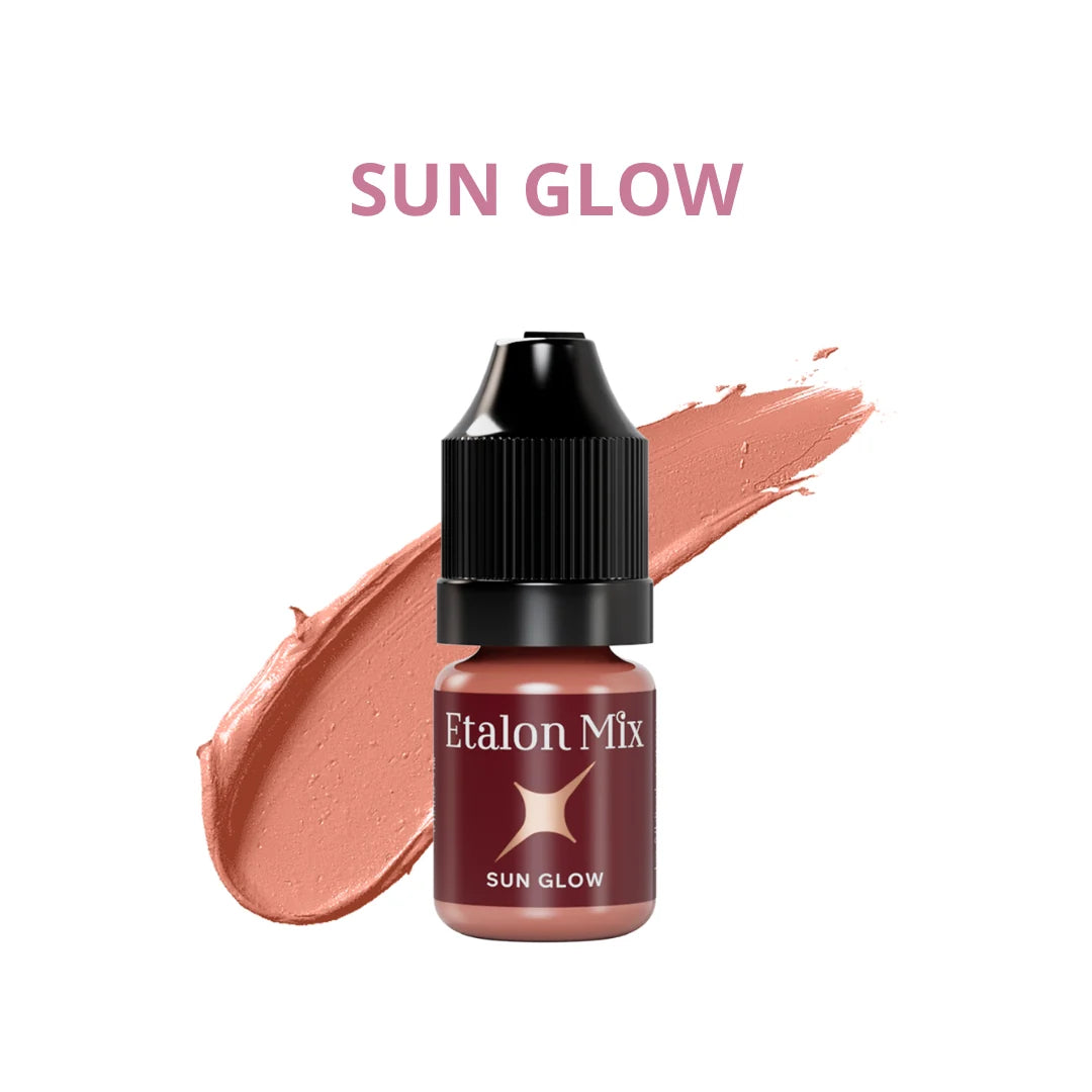 Etalon Mix Favor Sun Glow PMU Lippenpigment – Flakon und Farbmuster