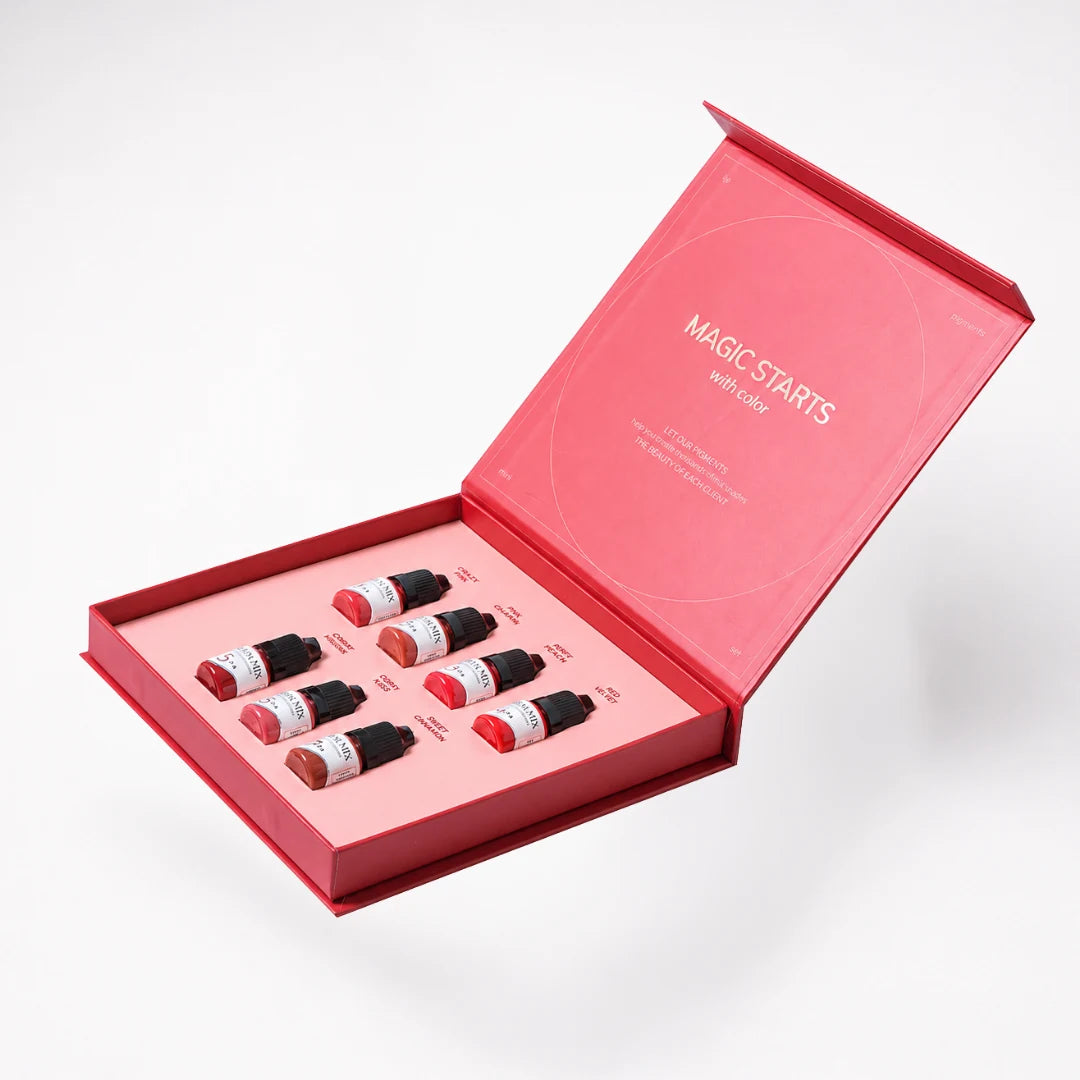 Etalon Mix Hybridset für Lippen – Flakondetail des Lippenpigment-Sets