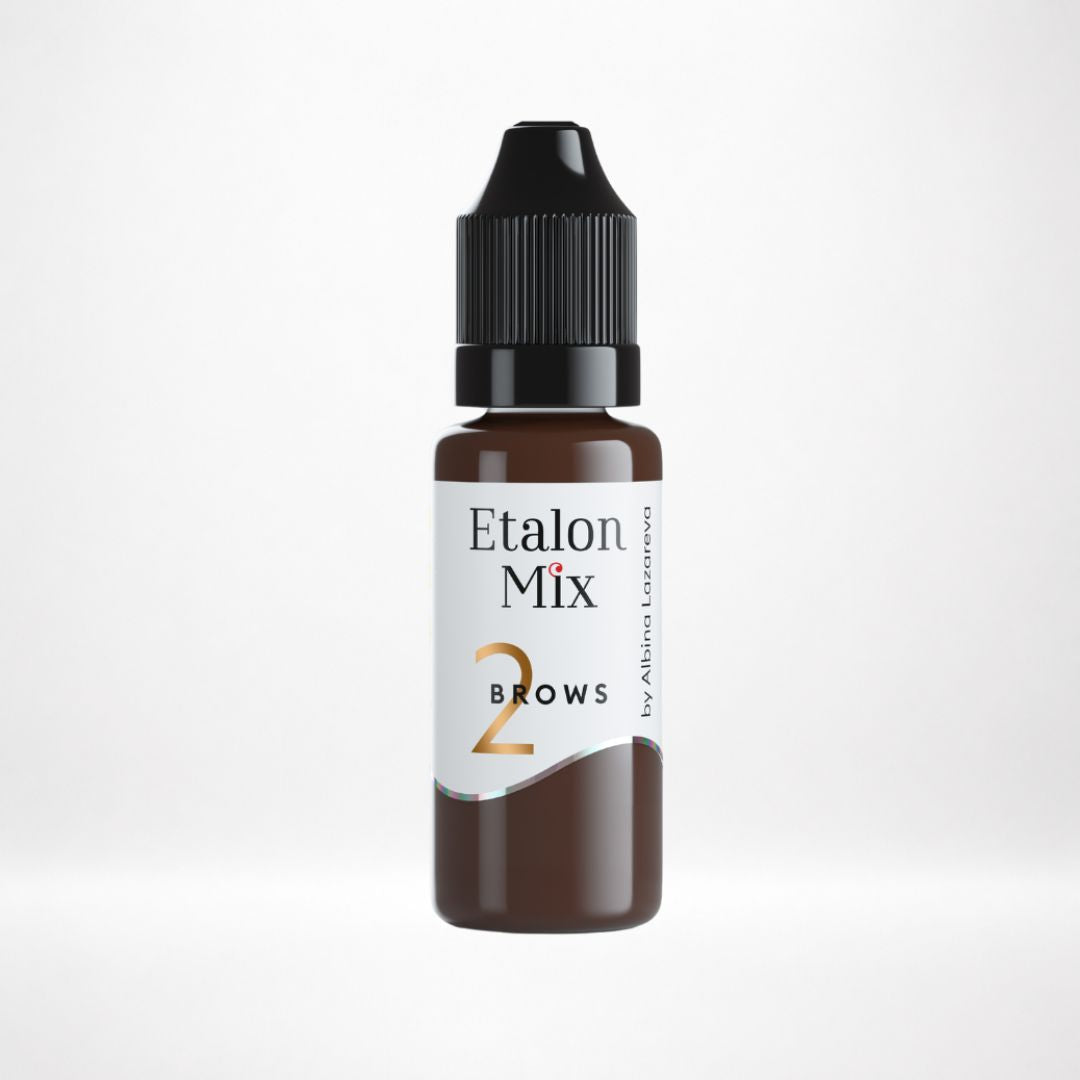 Flacone Etalon Mix Milk Chocolate N°2 pigmento PMU sopracciglia
