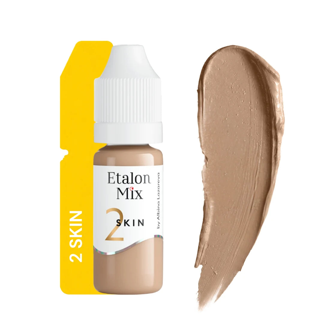 Etalon Mix Skin 2 pigmento PMU camouflage – flacone e campione colore