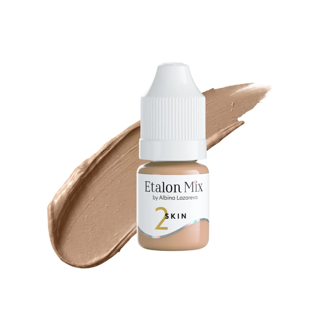 Etalon Mix Skin 2 PMU Camouflage Pigment – Flakon und Farbmuster