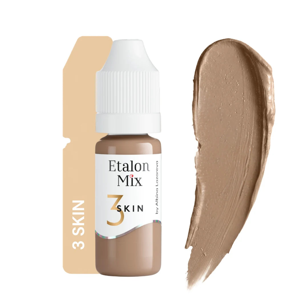 Etalon Mix Skin 3 pigmento PMU camouflage – flacone e campione colore