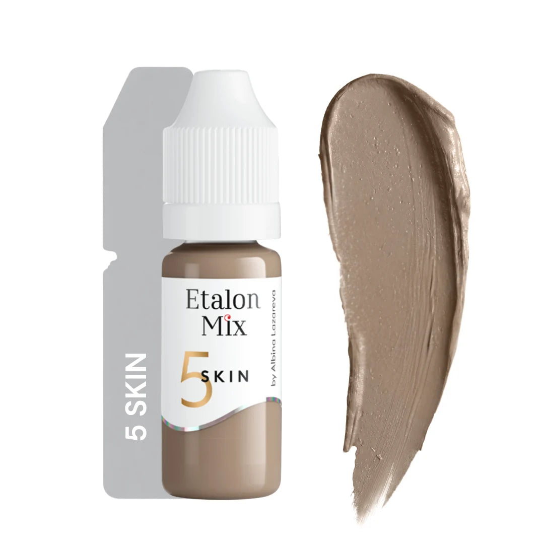 Etalon Mix Skin 5 PMU Camouflage Pigment – Flakon und Farbmuster