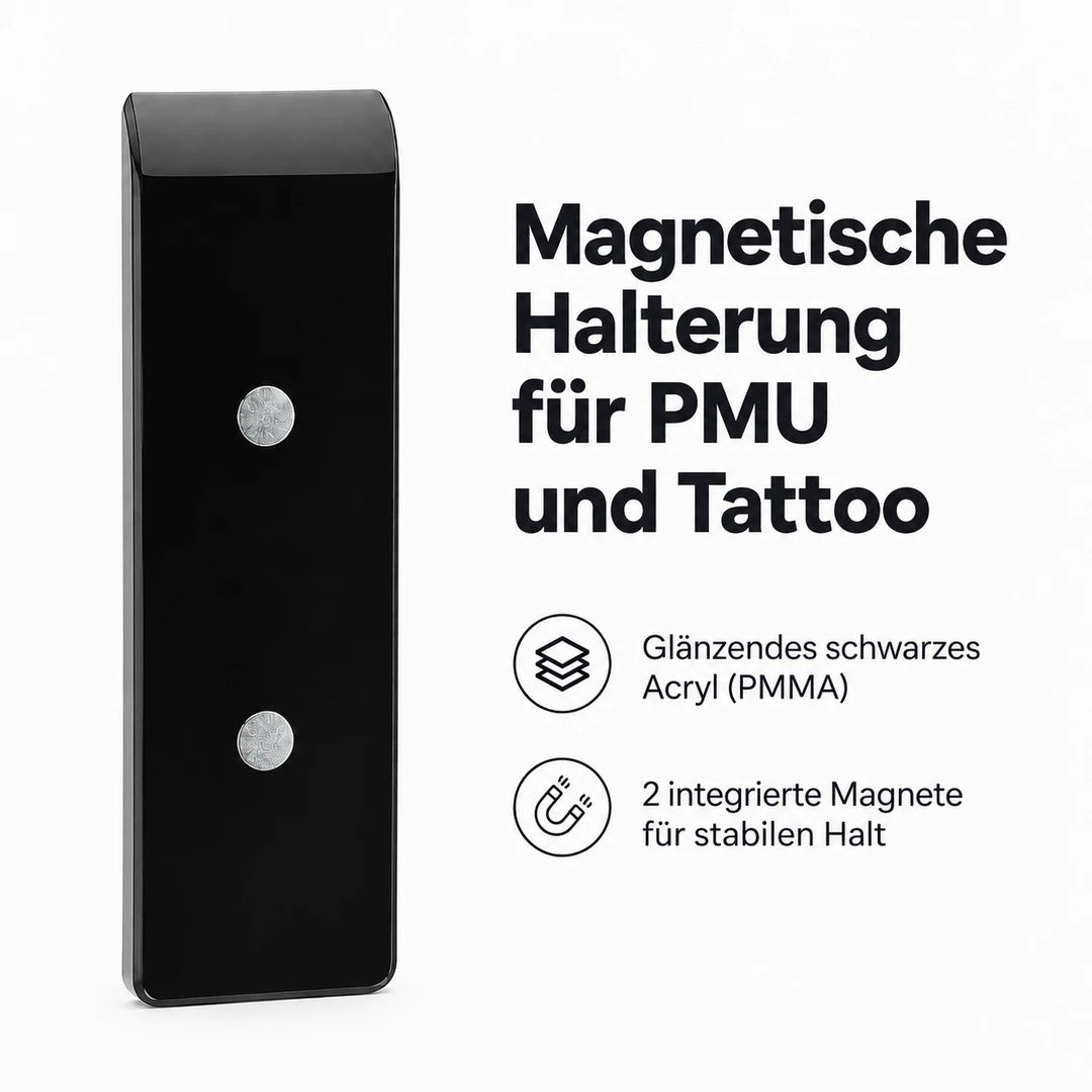 Magnetischer EZ Pen Tray-Halter für PMU – Rückseite mit zwei integrierten Magneten