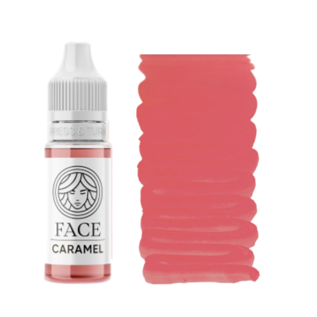 FACE Caramel: flacone e campione colore