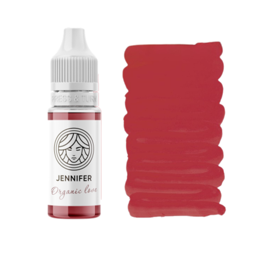 Texture pigmento PMU labbra Jennifer rosa marrone freddo effetto naturale saturazione media uniforme