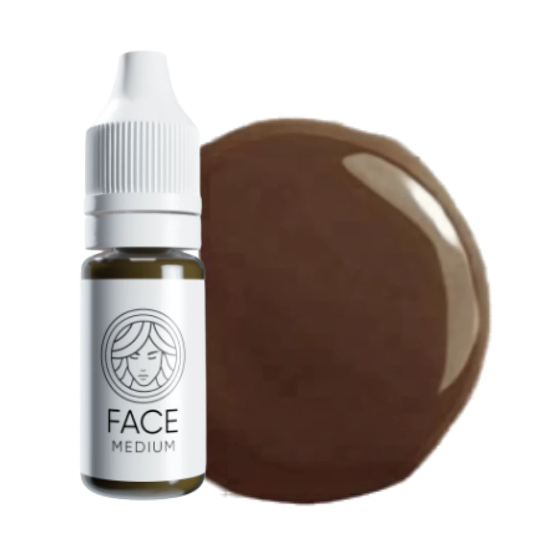 FACE Medium - Mineralisches PMU-Augenbrauenpigment, neutrales Mittelbraun