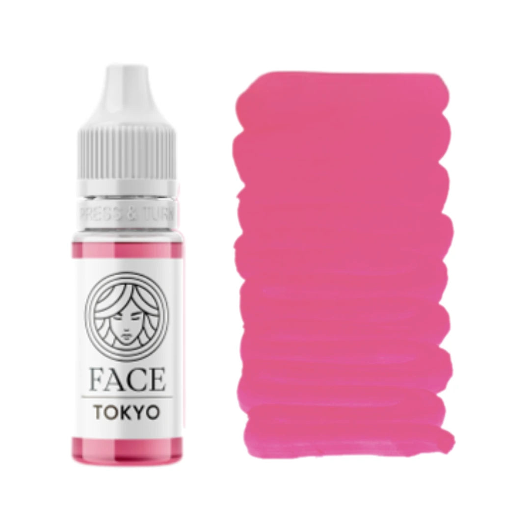 FACE Tokyo - Hybrides PMU-Lippenpigment, intensives kühles Rosa
