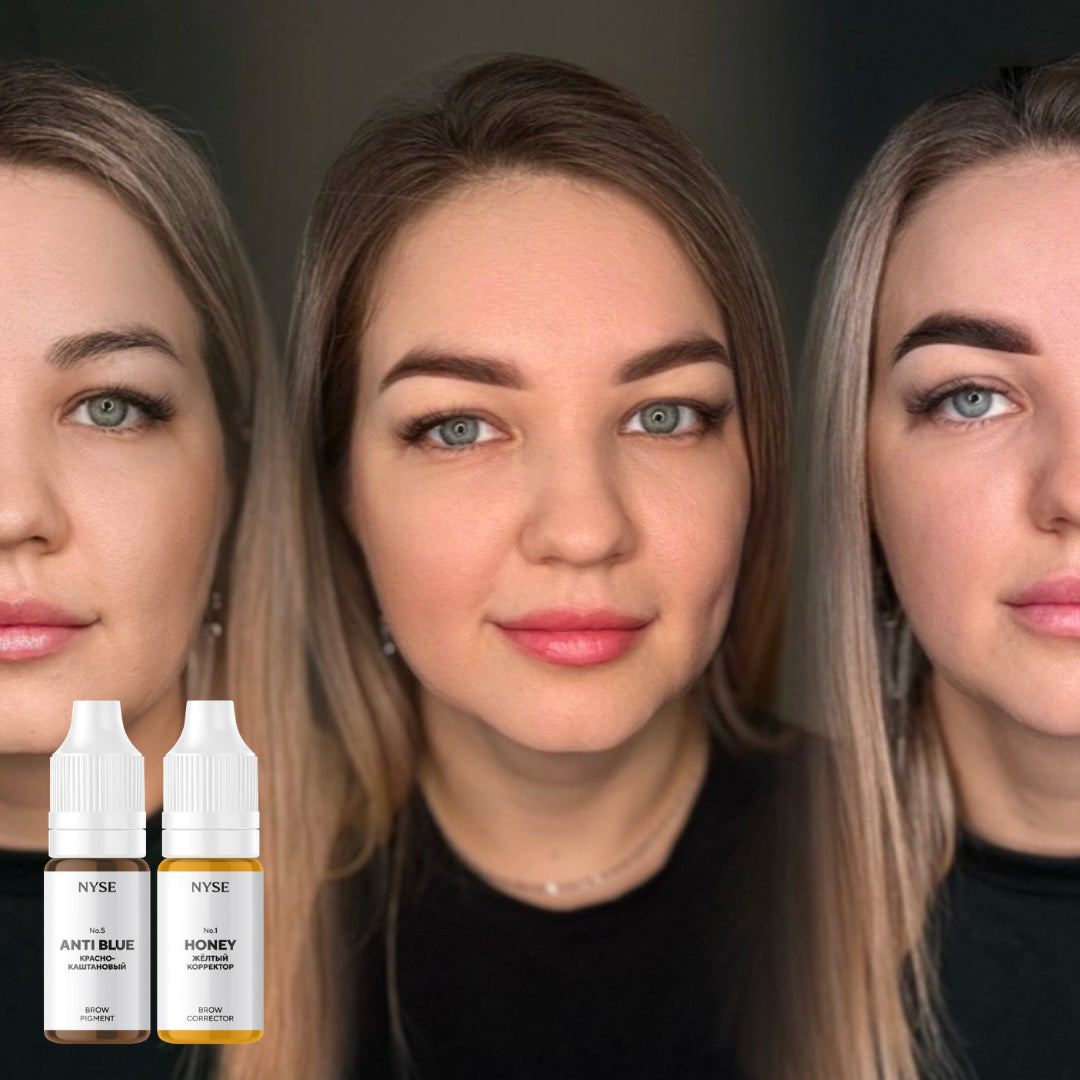 NYSE N°5 Anti Blue – Mineralisches PMU-Augenbrauenpigment, warmes Braun