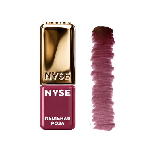 Pigmento PMU labbra NYSE Dusty Rose con swatch rosa polveroso per lip blush e trucco permanente professionale