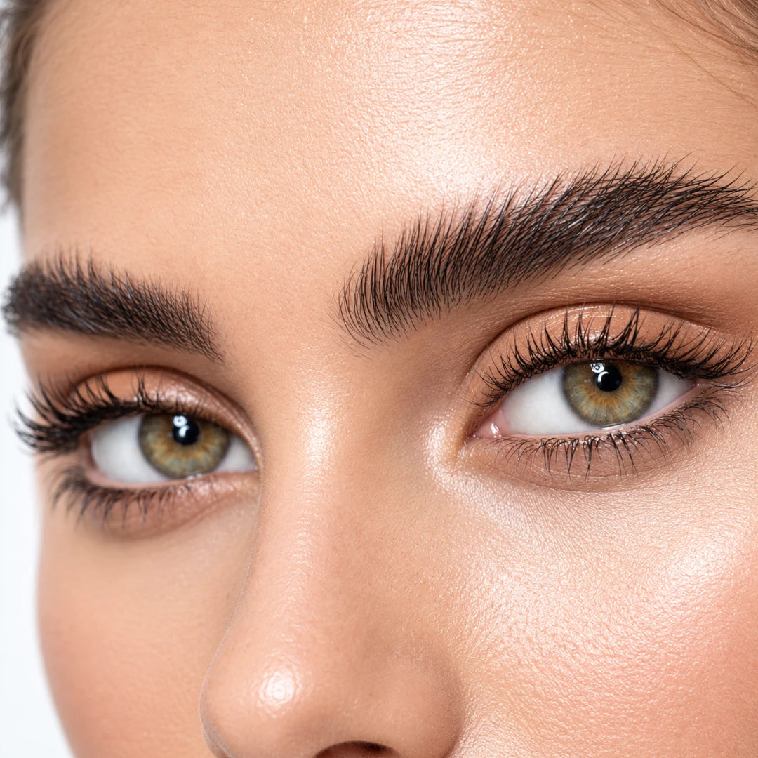 NYSE Lash & Brow Wimpern- und Augenbrauengel – Make-up-Beispiel