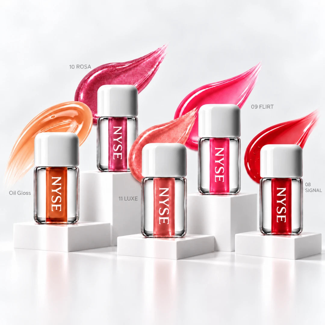 NYSE Lip Oil Gloss Lippenöl – Farbsortiment mit Texturen