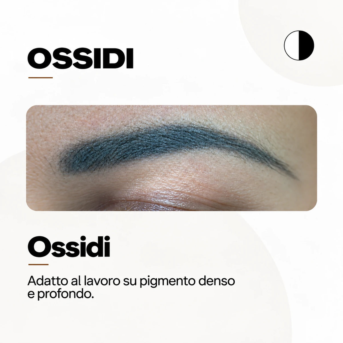 NYSE Oxide PMU Remover, grafica informativa con sopracciglio pigmentato