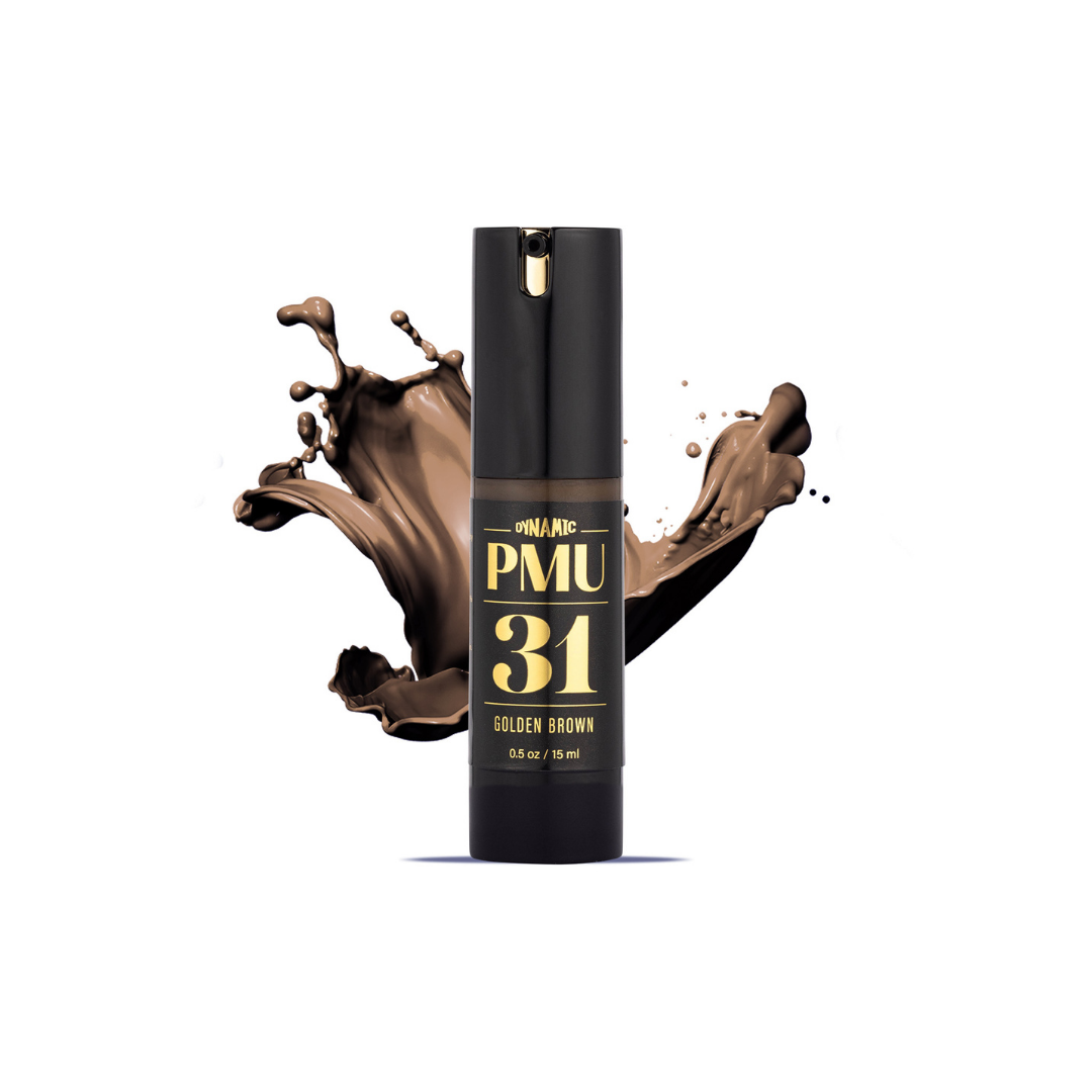 Pigmento Dynamic PMU 31 Golden Brown Marrone dorato caldo per trucco permanente sopracciglia
