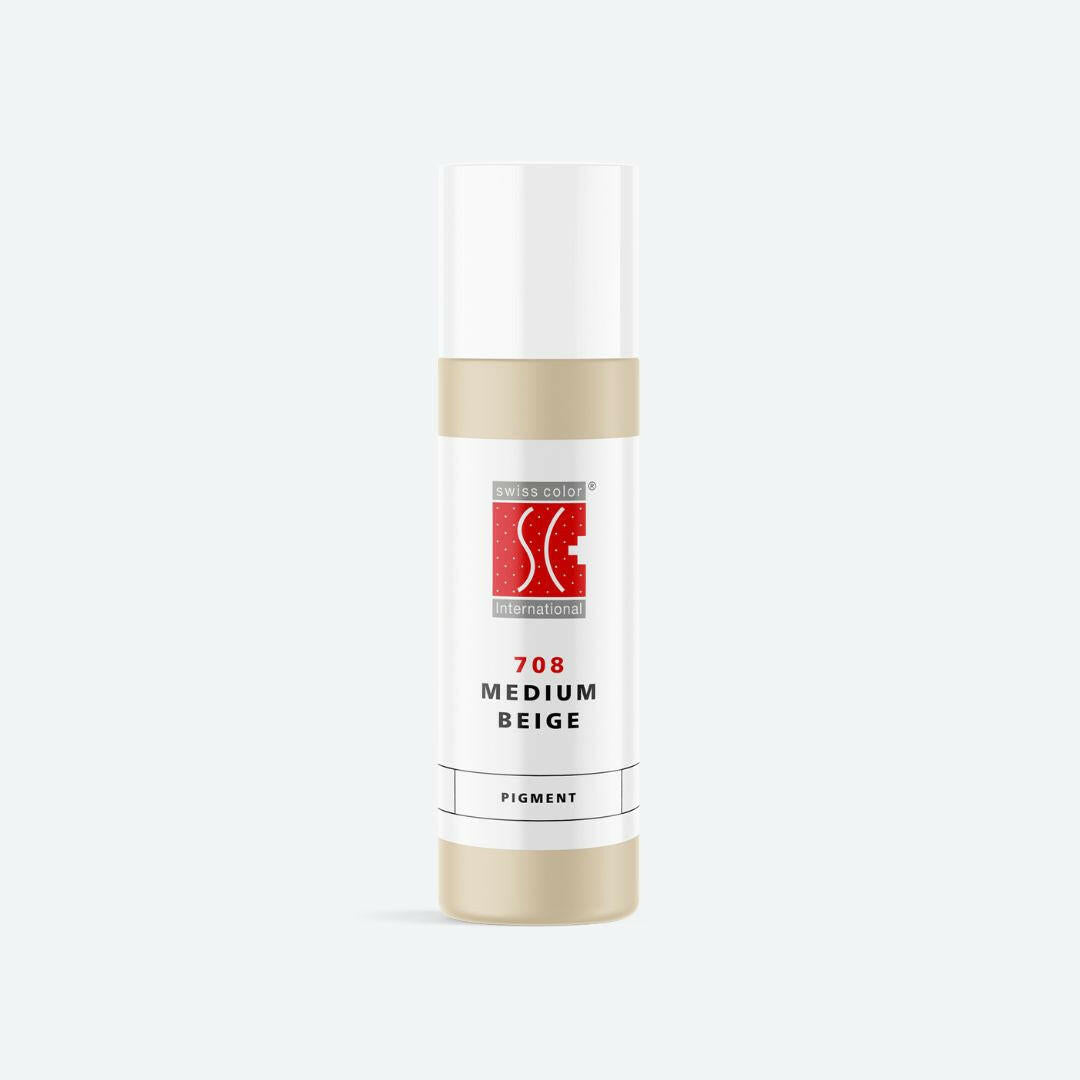 Swiss Color 708 Medium Beige - Anorganisches PMU-Camouflage-Pigment, neutrales Beige