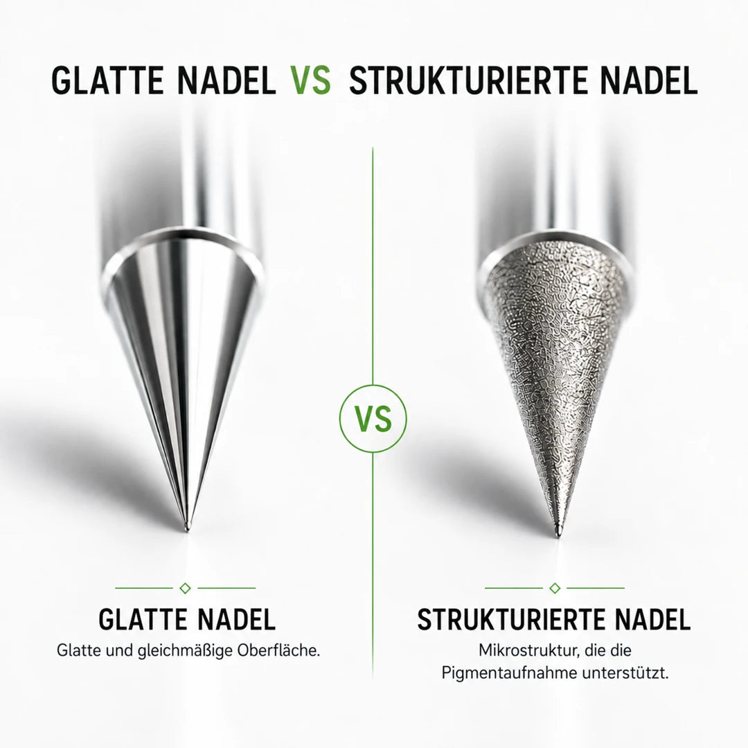 Viper Premium VP: Vergleich von glatten und texturierten Nadeln