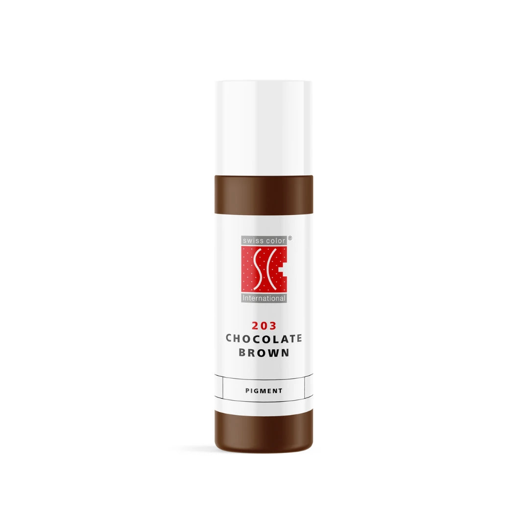 Swiss Color 203 Chocolate Brown: flacone del pigmento PMU