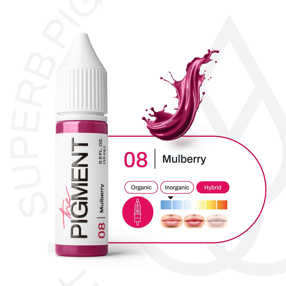 The Pigment 08 Mulberry – PMU-Lippenpigment in elegantem Beerenton