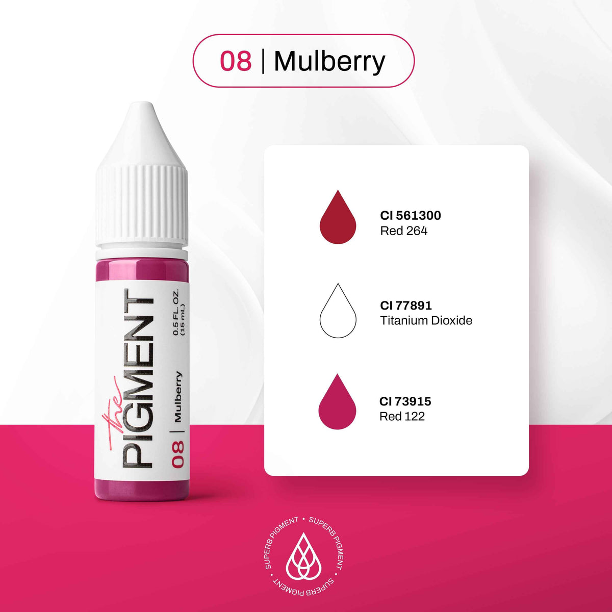 The Pigment 08 Mulberry – PMU-Lippenpigment in elegantem Beerenton