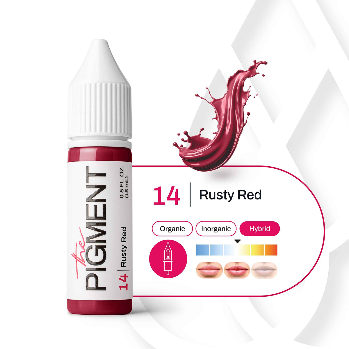 The Pigment Rusty Red 14 – PMU-Lippenpigment warmes Rostrot