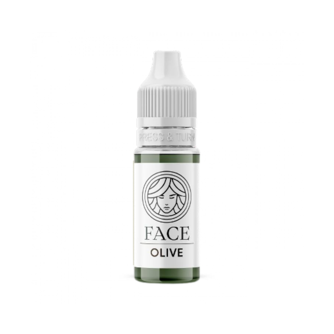 Pigmento PMU ibrido FACE Olive correttore verde oliva per labbra