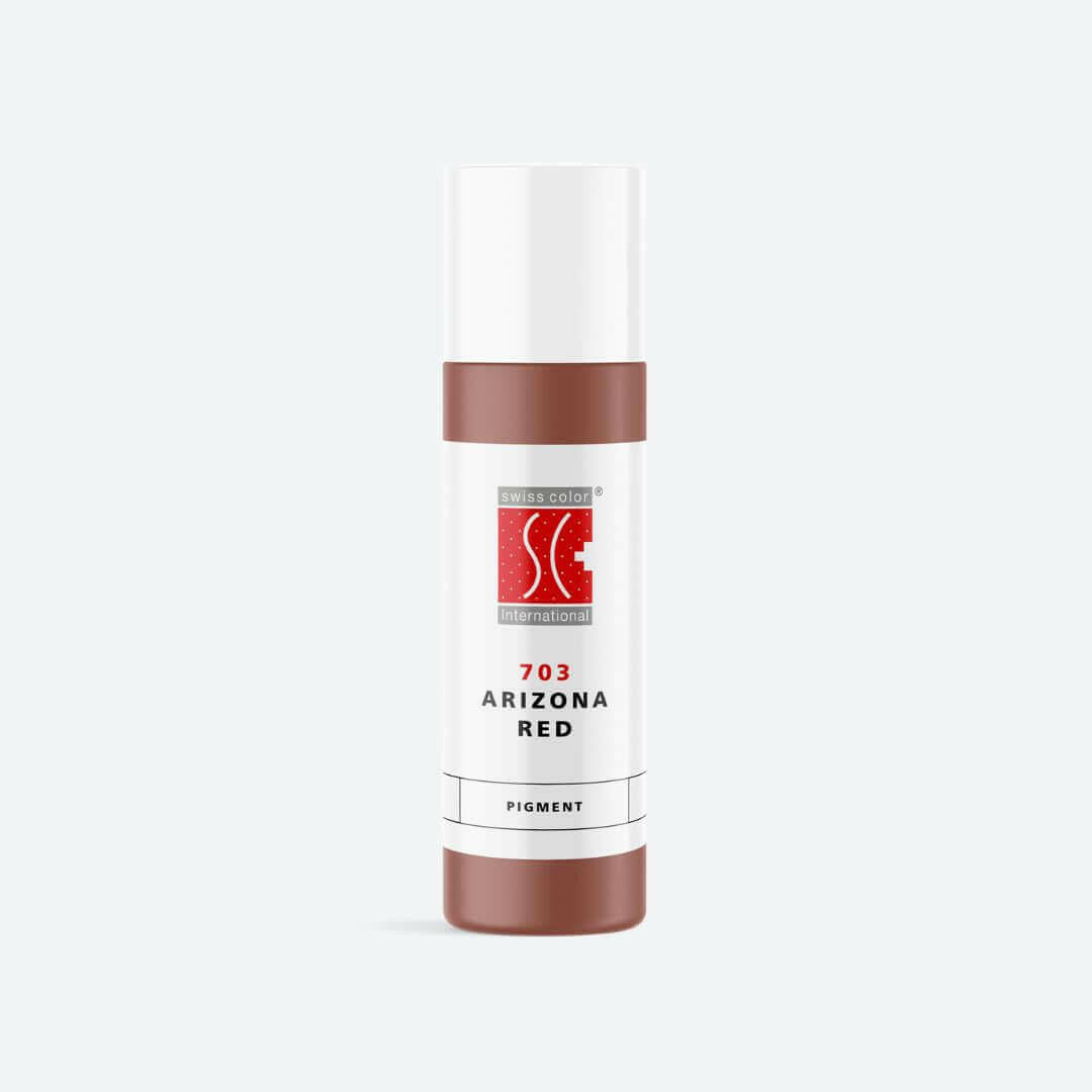 Pigmento PMU Swiss Color 703 Arizona Red colore rosso rosato elegante per labbra e areola
