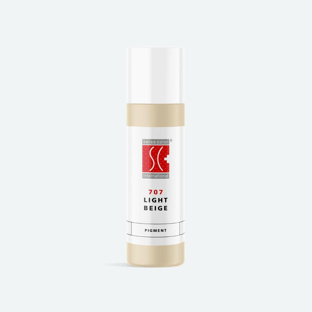Pigmento PMU organico Swiss Color® 707 Light Beige colore pelle naturale ideale per camouflage e correzioni