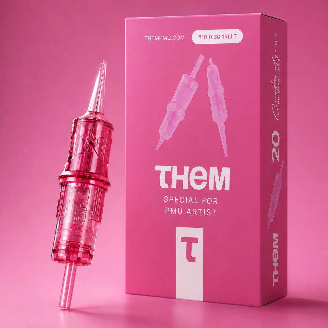 THEM serie rosa: confezione e cartuccia PMU Round Liner