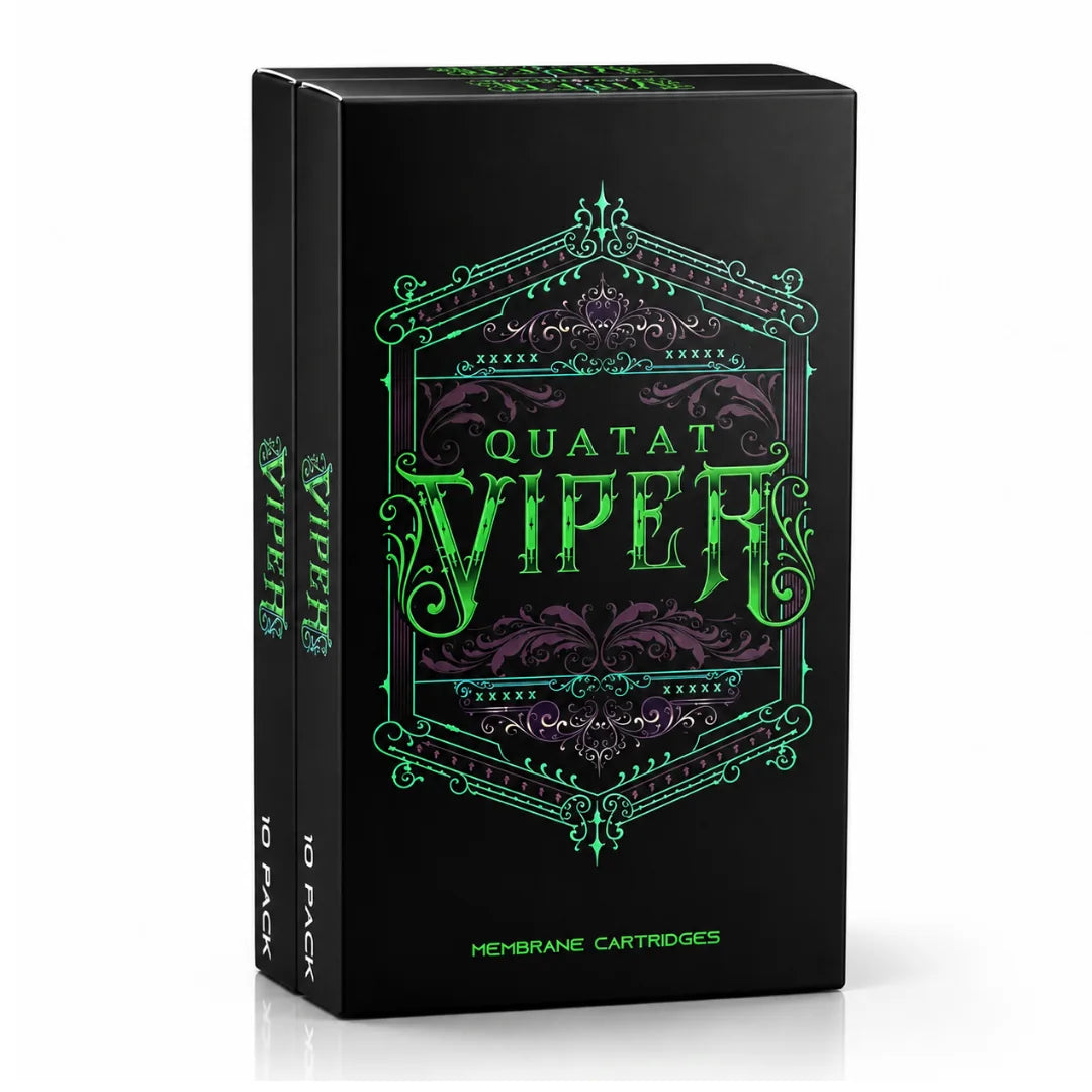Confezione nera Viper da 20 cartucce aghi di precisione per trucco permanente.
