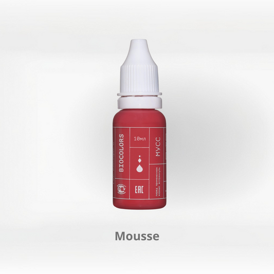 Biocolors Mousse – pigmento PMU labbra dusty rose elegante (15 ml)