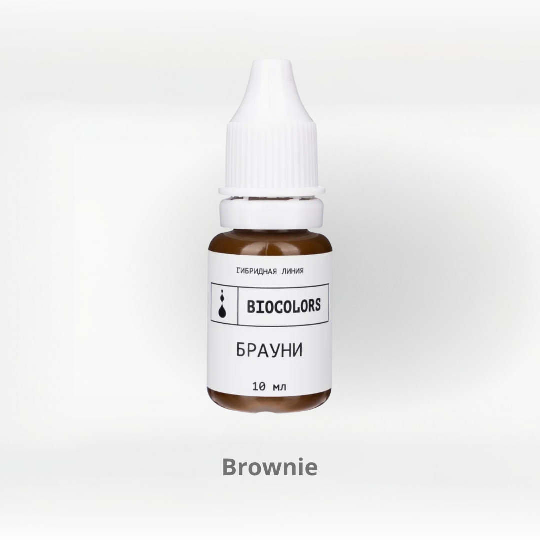 Biocolors Brownie | pigmento PMU sopracciglia marrone scuro denso (10 ml)