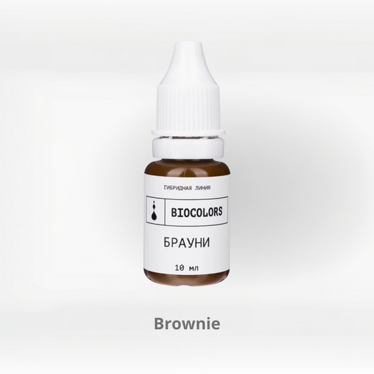 Biocolors Brownie | pigmento PMU sopracciglia marrone scuro denso (10 ml)