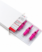 Cartucce penna training PMU rosa in blister per esercitazione su carta con macchinetta
