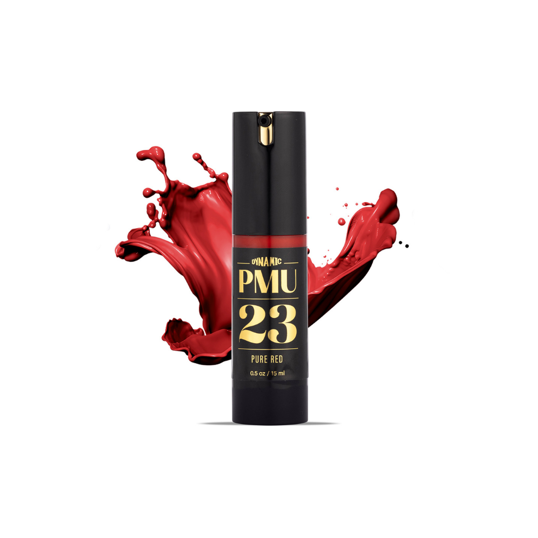 Pigmento Dynamic PMU 23 Pure Red  Rosso puro organico per trucco permanente labbra