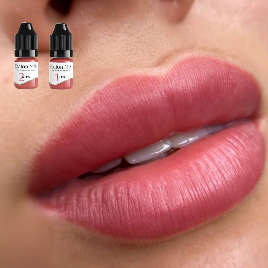 Risultato labbra con Etalon Mix 1 e 2.