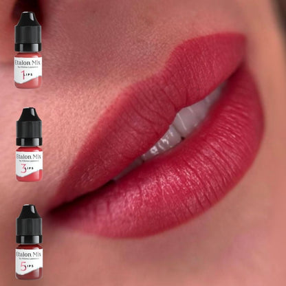 Risultato labbra con Etalon Mix 1, 3 e 5.
