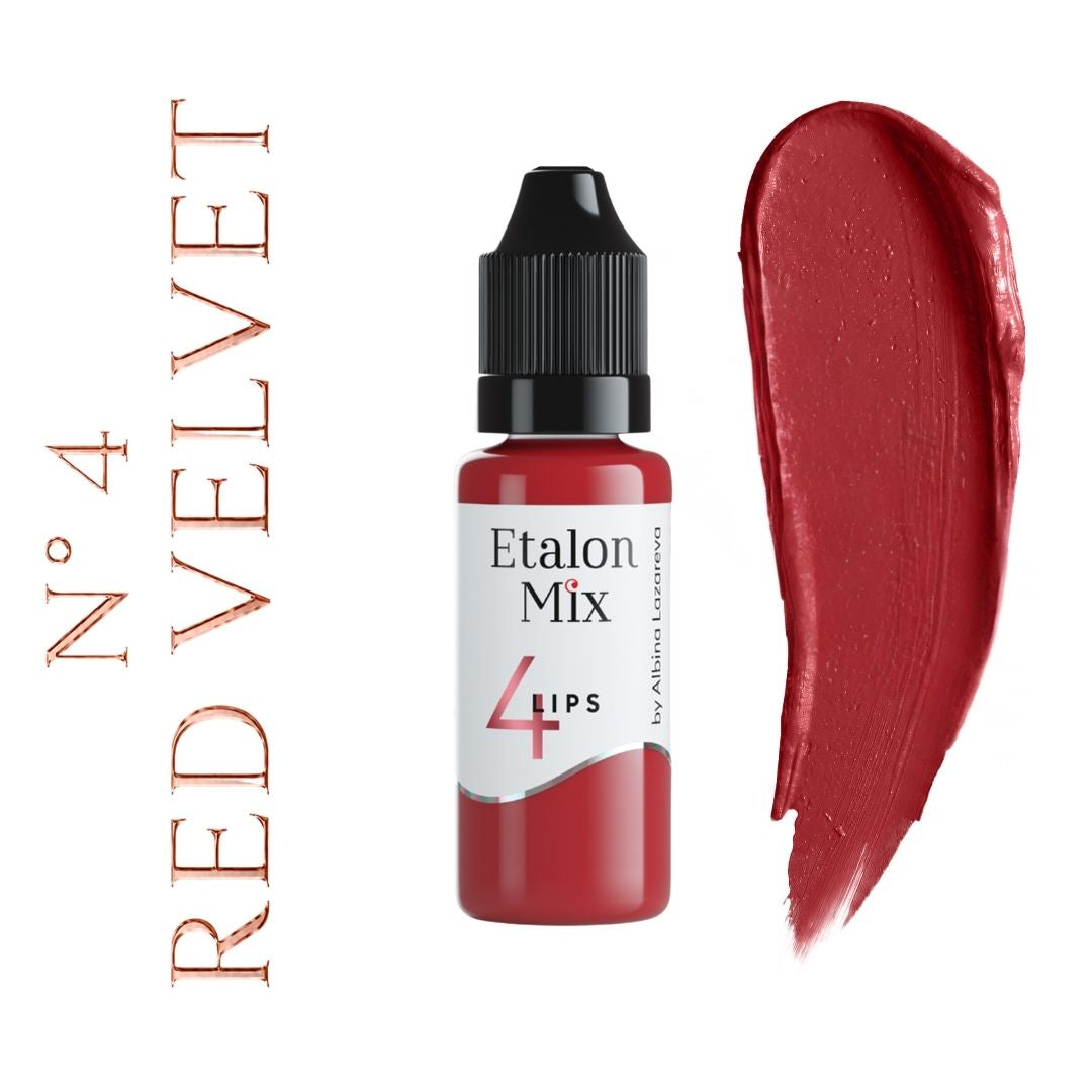 Etalon Mix 4 Lips con swatch rosso.