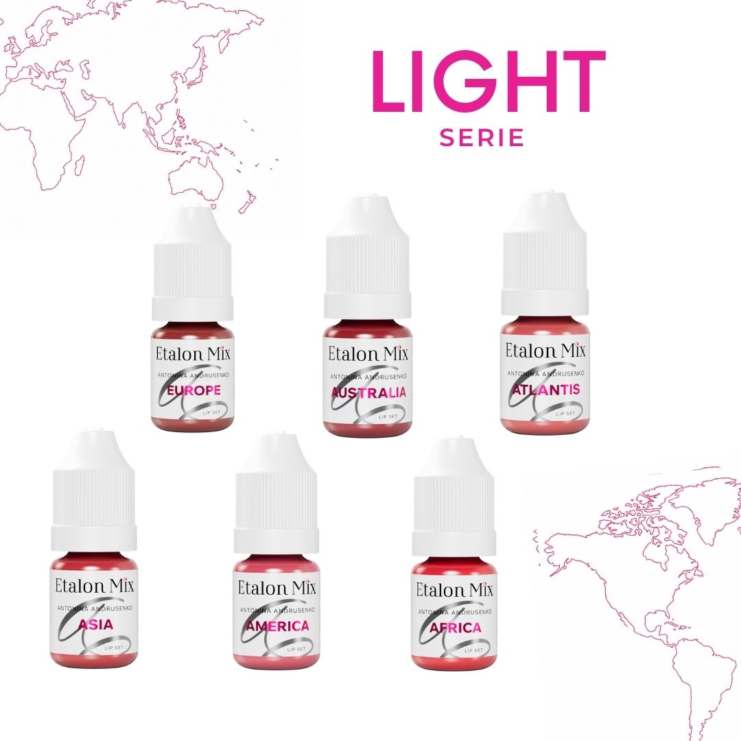 Collezione Etalon Mix 6 Continenti Light Serie pigmenti labbra
